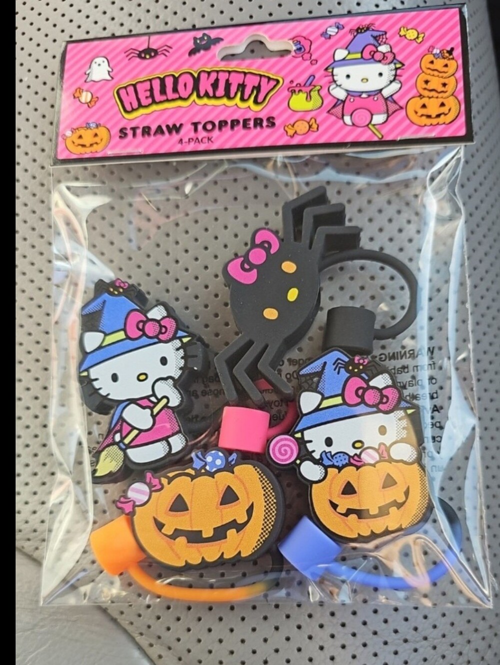 Hello Kitty HALLOWEEN Straw Toppers NIP